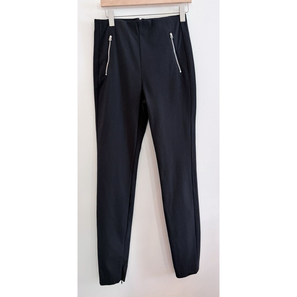 Rag & Bone Womens Size 6 Black Zip Pocket Skinny Pants Stretch Ankle Moto Trouse